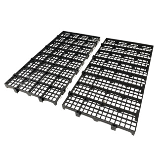 Kit 4 Peças Palete Estrado Piso Plástico Reforçado Preto 2,5x25x50 Cm em Oferta na Shopee