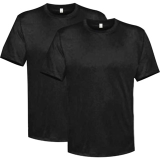 KIT 02 - Camisa Preto 100% Poliéster para Sublimação Personalização em Oferta na Shopee
