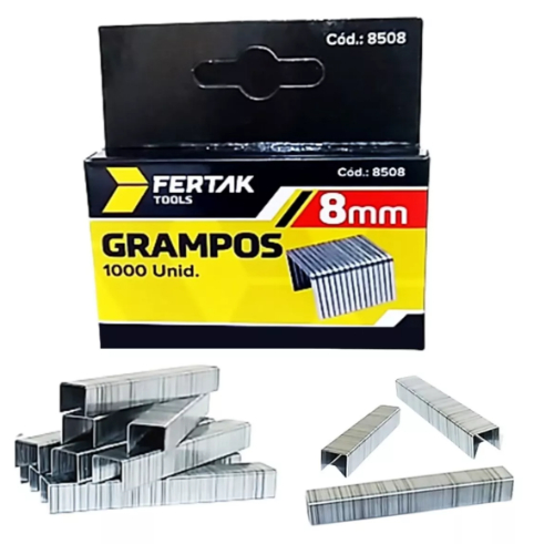 Grampo De Grampeador Tapeceiro 8mm 1000 Unidades Ferramentas Profissional