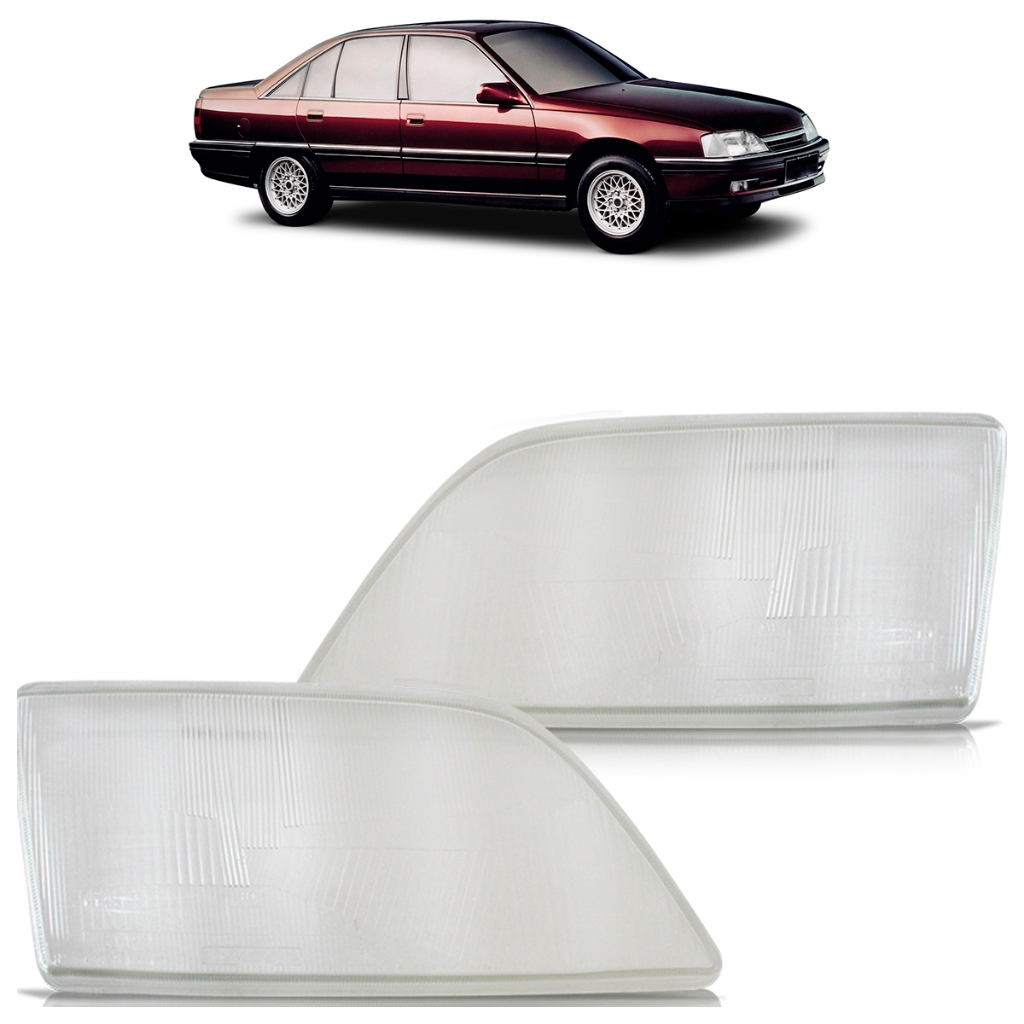 Lente Farol Dianteiro Omega 1992 1993 1994 1995 1996 1997 1998 Transparente Lente Estriada Vidro em Oferta na Shopee