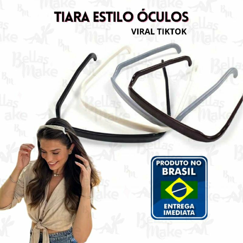 Tiara Efeito Óculos de Sol - Viral Tik Tok