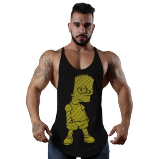 Regata Cavada Masculina Fitness Treino em Oferta na Shopee