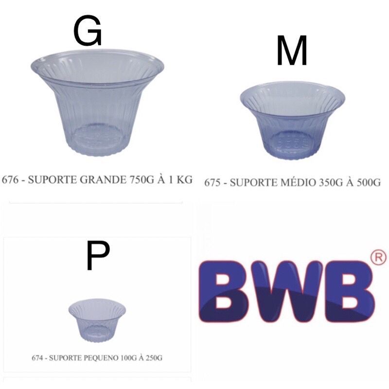 Kit 10 Suporte de Ovo de Páscoa BWB - Base de Ovo de Páscoa BWB - Copo para Ovo de Páscoa - Chocolate Confeitaria