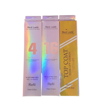 Kit Real Love Sachês N°4 e 16 + Sachê Top Coat