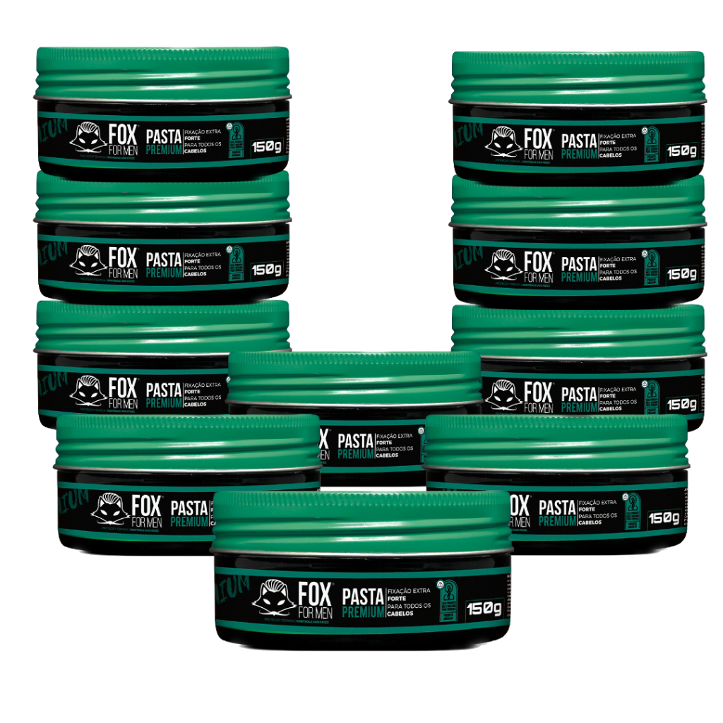 Pasta Premium 150g - Fox For Men - 10 Unidades em Oferta na Shopee