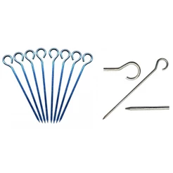 Kit Com 8 Estacas de Metal Para Barracas Tendas Toldos ou Gazebos