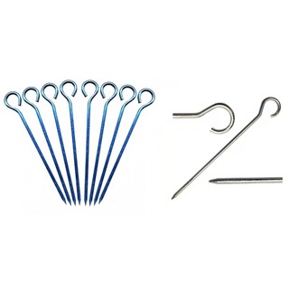 Kit Com 8 Estacas de Metal Para Barracas Tendas Toldos ou Gazebos