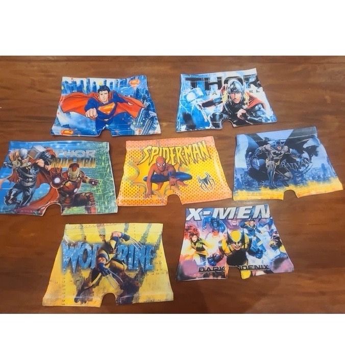 Kit 10 Cuecas Box Boxer Estampada Microfibra INFANTIL - NR