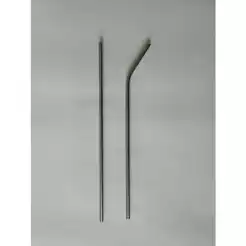 Kit 2 Canudos Aço Inox FINO EXTRA LONGO 6,00X315mm, Todos Indicados Para Garrafas e Copos com altura 27cm