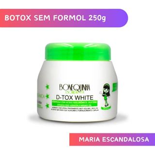 BBtox SEM FORMOL Maria Escandalosa Organico 0% 250g Anti Volume Blend Hidratante Elimina Frizz Botox Fazer Casa