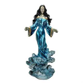 Iemanjá Orixá imagem de 27cm Iemanjá rainha das águas de resina decorativa umbanda em Oferta na Shopee