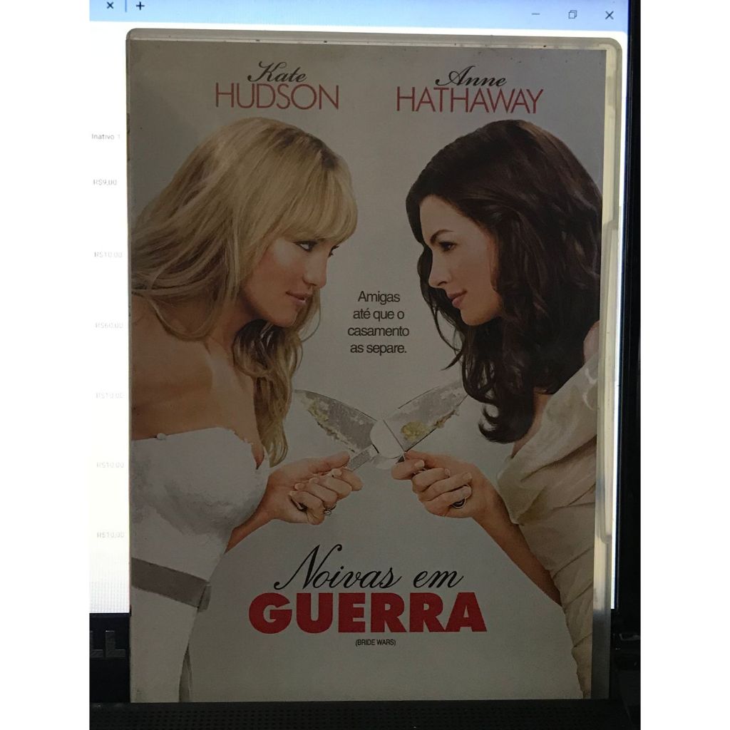 DVD  noivas em guerra     522BEM- VINDO CARO CLIENTE As fotos do anúncio são do próprio produto. Pronta Entrega! Disco e capa higienizada, postado em embalagem apropriada, Produto entregue em bom Estado de conservação , marcas de manuseio. Estado de conse