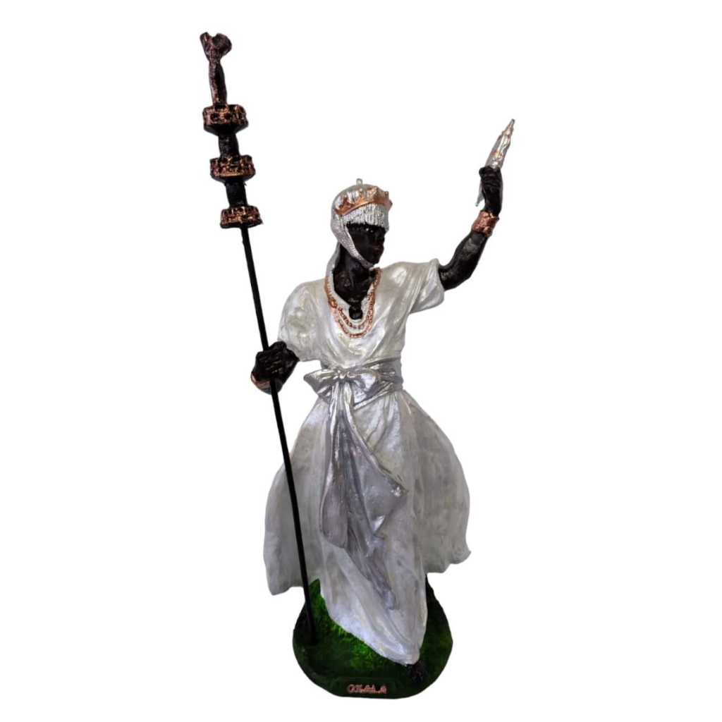Oxalá Orixá 27cm Imagem de Oxalá Orixá de resina decoração altar umbanda em Oferta na Shopee