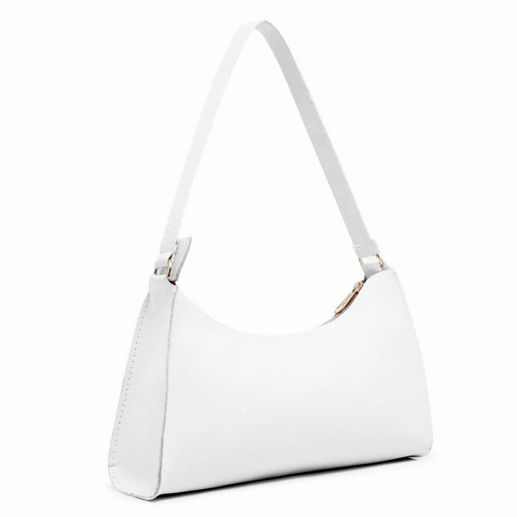 Bolsa Feminina Alça Transversal Pequena Básica-De Ombro-Couro Sintético