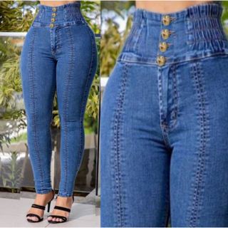 Calça Jeans com Elástico na Cintura levanta bumbum MMs