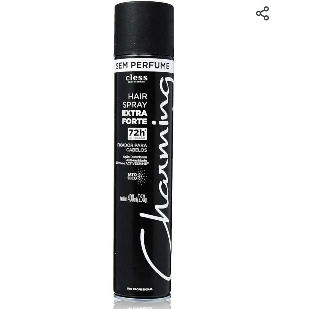 SPRAY CHARMING HAIR EXTRA FORTE SEM PERFUME 400ML