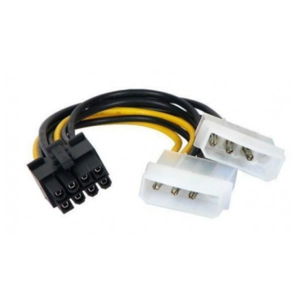 Cabo De Força Pci-e Placa De Vídeo 8 Pinos Adaptador P/fonte