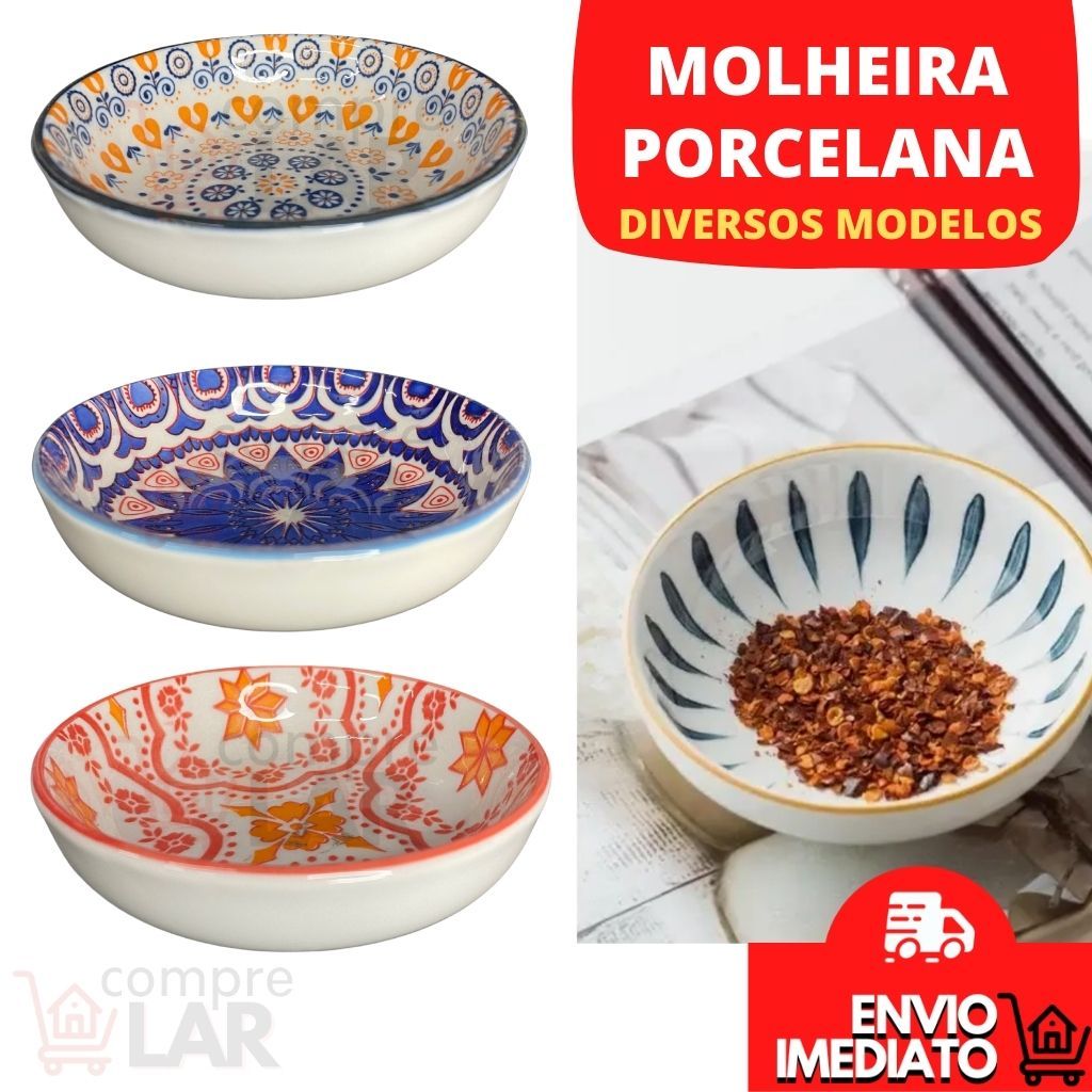 Petisqueira Molheira Mini Bowl Cambuca de Cerâmica Porcelana Porta Molho Shoyu Sushi Cozinha Ingredientes em Oferta na Shopee