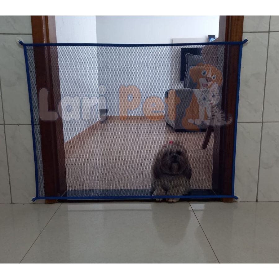 Cerca tela para cachorros - Divisoria para portas - COR AZUL