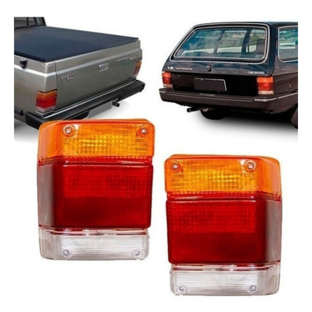 Lanterna Tras. Chevy 500/marajó 83 84 85 86 À 1994 - Âmbar