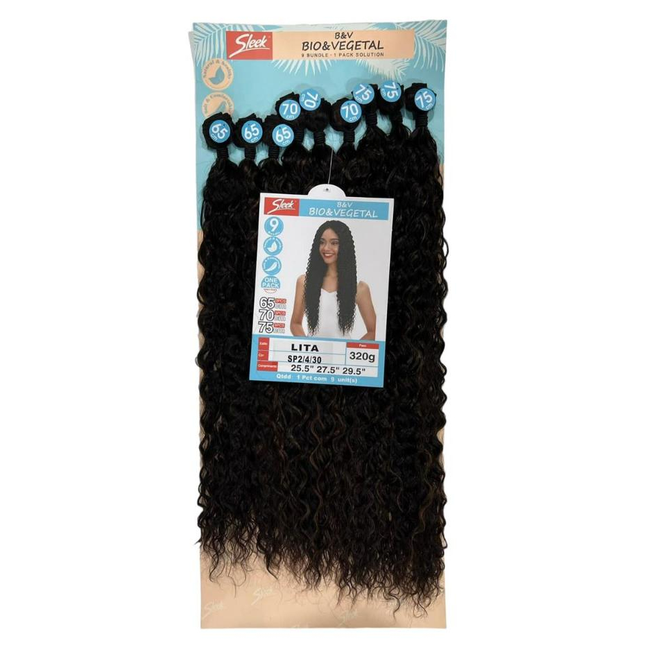 Cabelo Cacheado Oganico de bio fibra SLEEK - LITA 320G