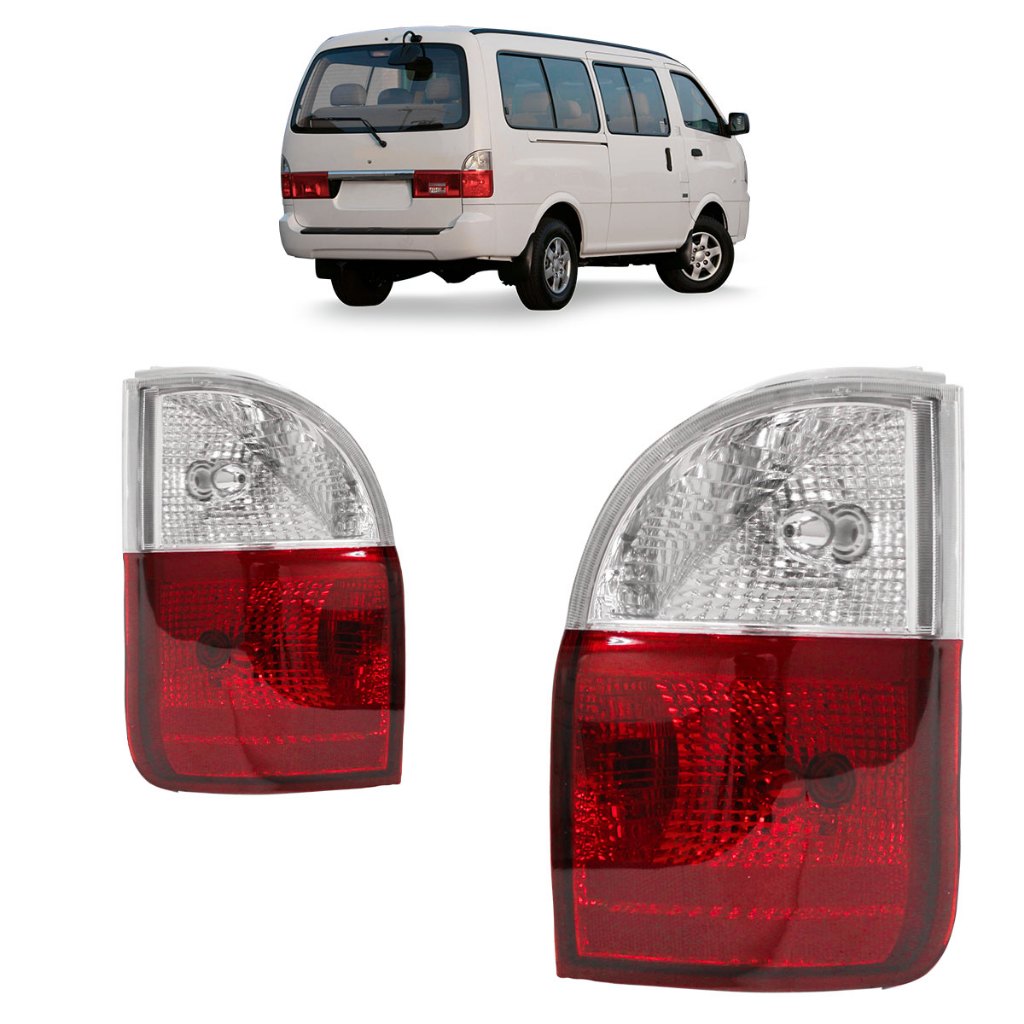 Lanterna Traseira Besta 2005 Bicolor Canto Lente Lisa Acrilico - Spare Parts and Accessories for Vehicles