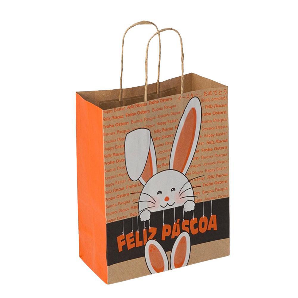 Sacola Kraft Páscoa  N.01 ( 18x10x22 - 30unid  )  Direto da Fábrica Código ( N1 - P6 ) em Oferta na Shopee