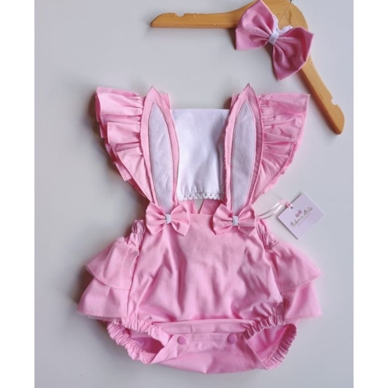Romper Body Coelhinha Páscoa Menina Bebê em Oferta na Shopee