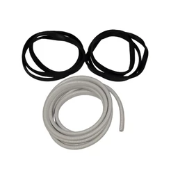 Kit 04 Borrachas para Basculantes Fuscas - 02 Externas + 02 Peles Brancas