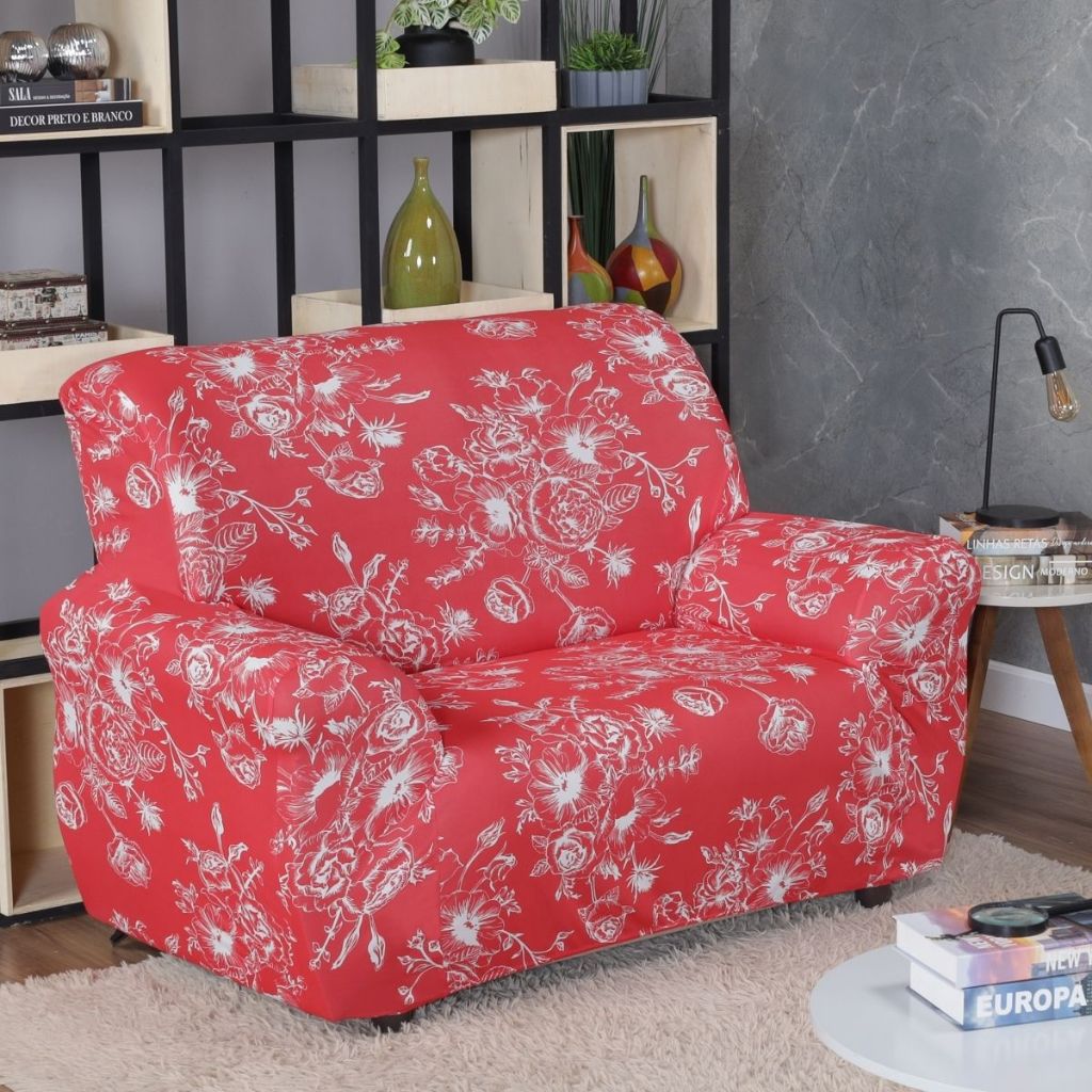 Capa Avulsa Para Sofá de 02 Lugares Estampada Resistente Malha Gel em Oferta na Shopee