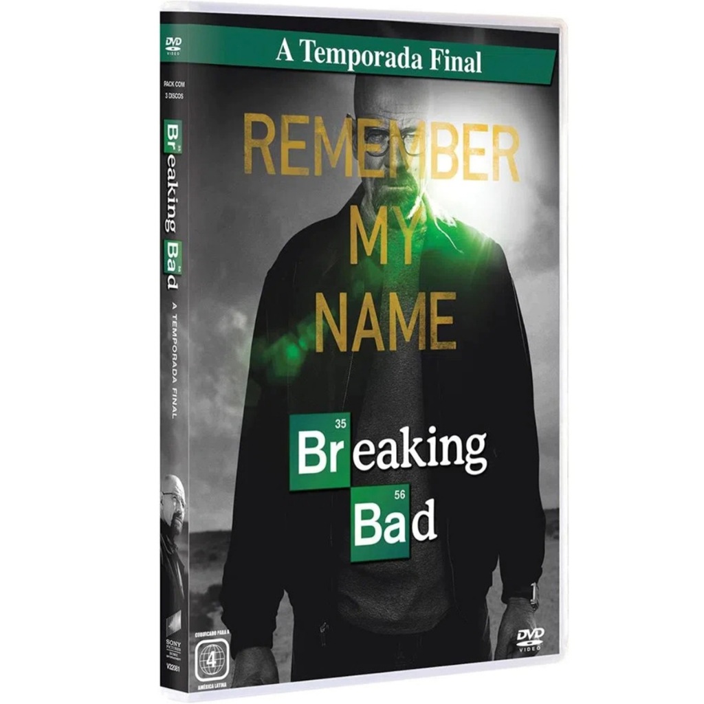 BREAKING BAD TEMPORADA FINAL USADO LEGENDADO  DVD TRIPLO