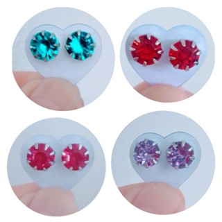 09 Pares Brincos Pequeno Antialérgico Em 09 Cores 08 mm Feminino Unissex Masculino