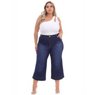 Calça feminina Plus Size Pantacourt com Lycra 46 ao 60
