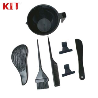 Super Kit 7 Utensilios Para Cabelo Escova Magica/ Pente fino/ Espatula/ Pincel/ 2 Presilhas