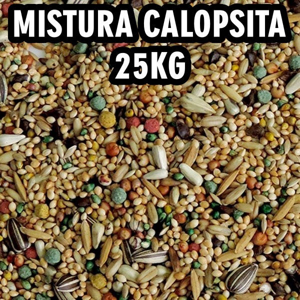 MISTURA PARA CALOPSITA, PERIQUITOS E AGAPORNIS 25KG