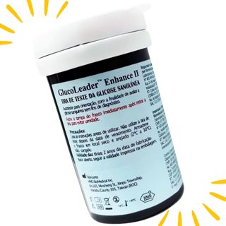 50 Tiras Glicemia Glucoleader Enhance Fitas Medir Glicose Diabetes