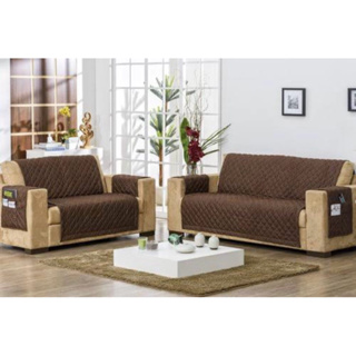 Protetor Sofá 2 e 3 Lugares em Suede Aveludado | Conforto e Proteção em Oferta na Shopee