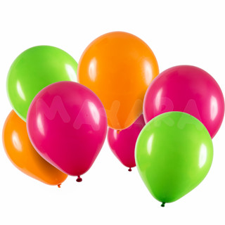 75 unidades Balões - Bexigas Laranja Verde Citrus e Pink em Oferta na Shopee