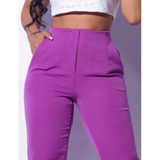 Calça Alfaiataria Zara Feminina Cintura Alta Envio Rapido