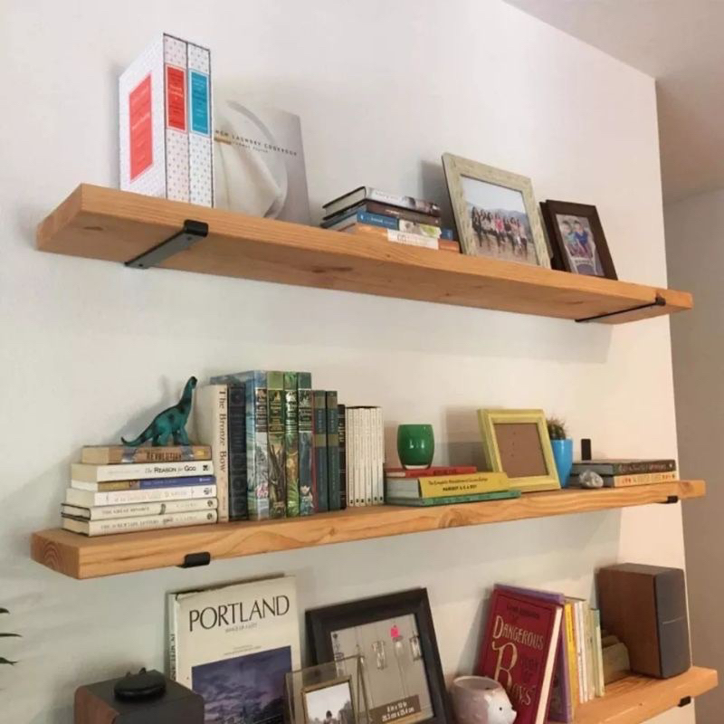 Prateleira Industrial Com Mão francesa de ferro invertida Nicho Decoração rustica em Oferta na Shopee