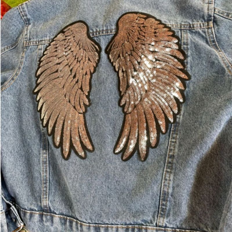 Patch bordado termocolante Asas bordado paete