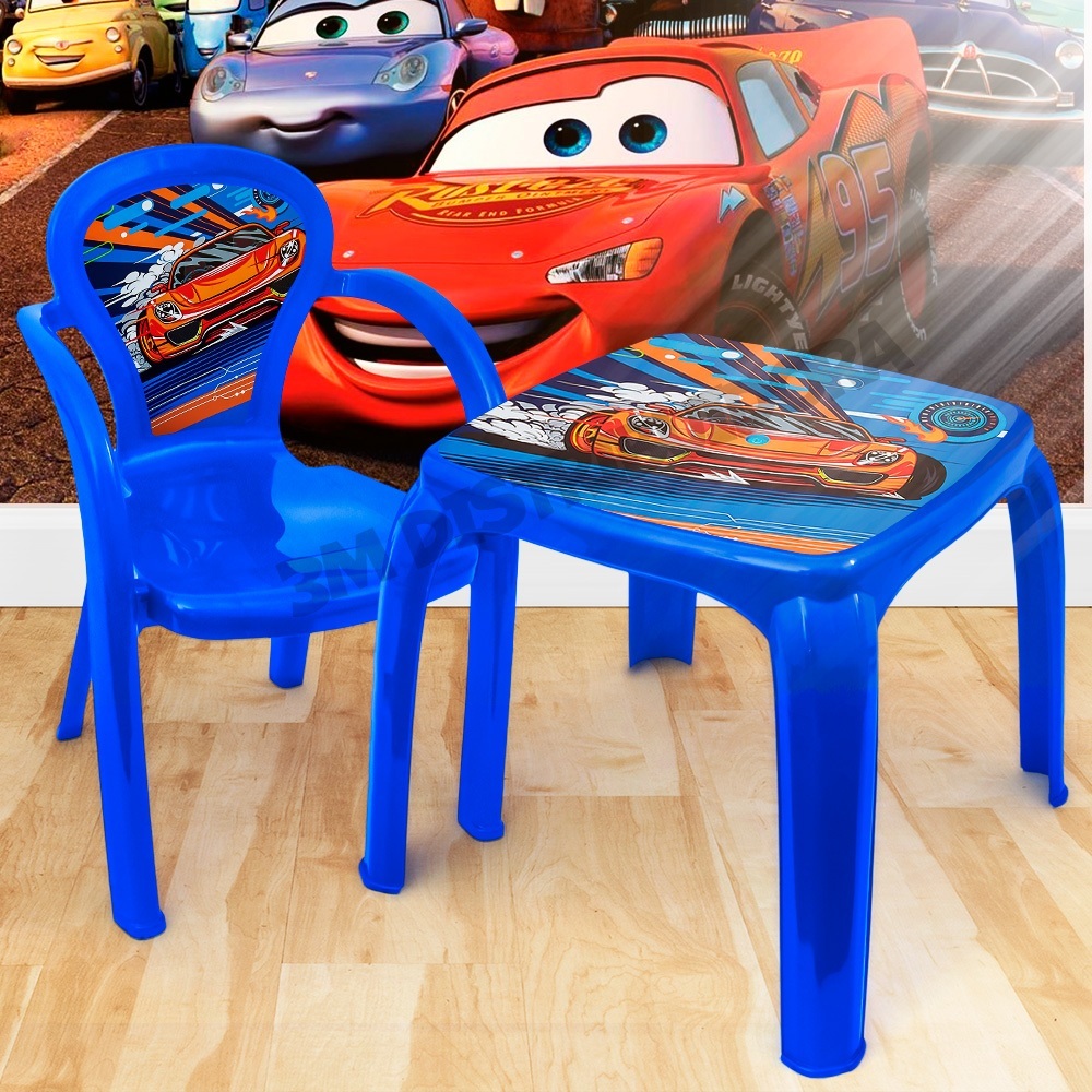 Kit Mesa Mesinha Com Cadeira Decorada Brinquedo Didático Brincadeiras Escolar Estudo Área Livre