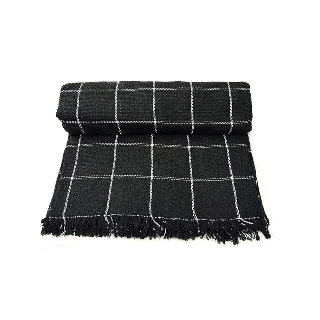 Manta Pra Sofá 2.40M x 1.80M Algodão Tipo Capa Sofá Gigantes com Franja