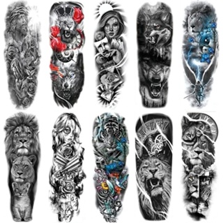 Tatuagem Temporária Tattoo Fake a Prova D'água Unisex 3D Festa Social Verão Praia Masculino Feminina Falsa Mão Antebraço em Oferta na Shopee