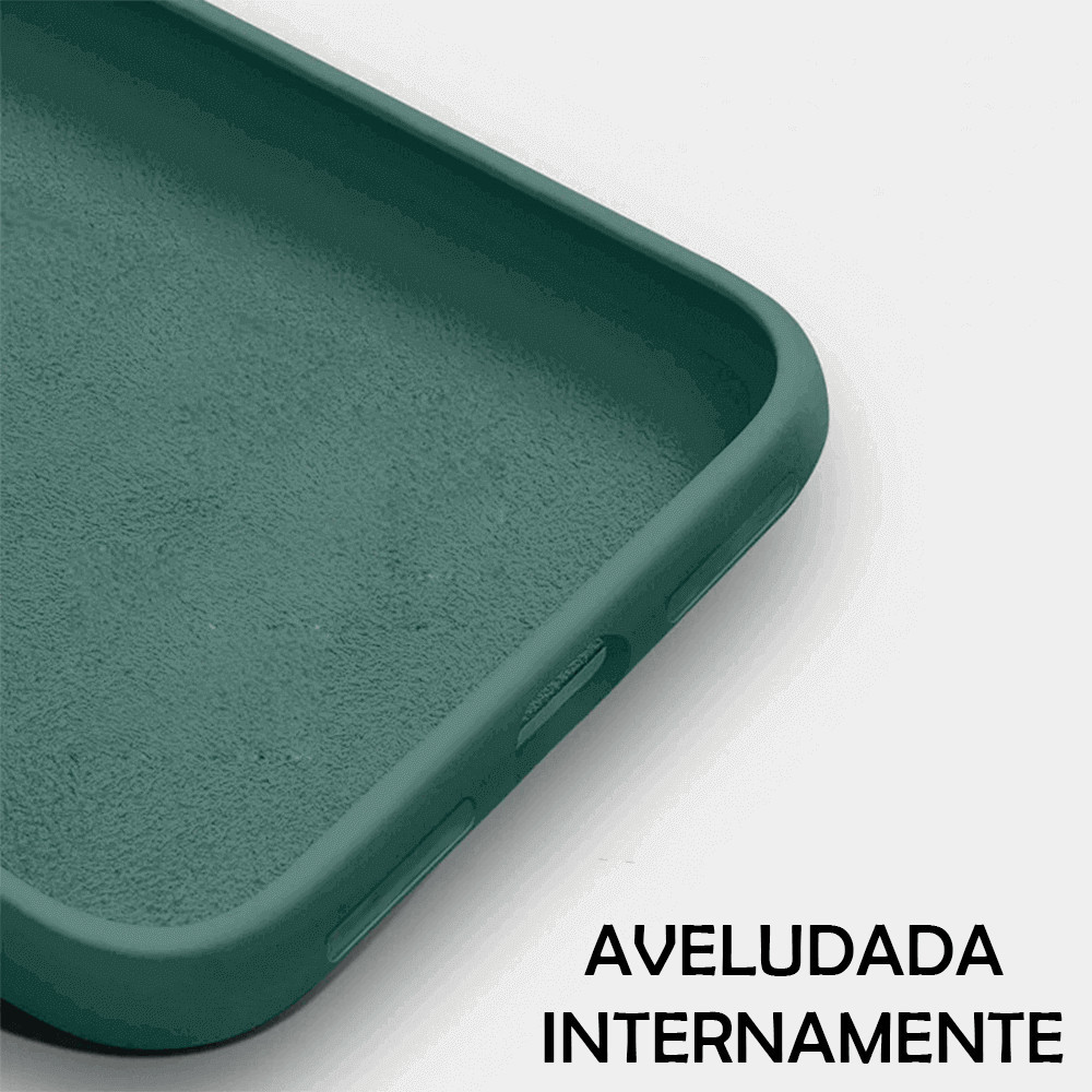 Kit 2X1 Motorola Moto G73 - Capa Silicone Aveludada Colorida Veludo + Película Frontal Ceramica 9D