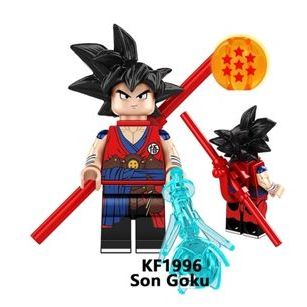 Boneco Son Goku Dragon Ball Z + Esfera do Dragão Colecionável KF1996