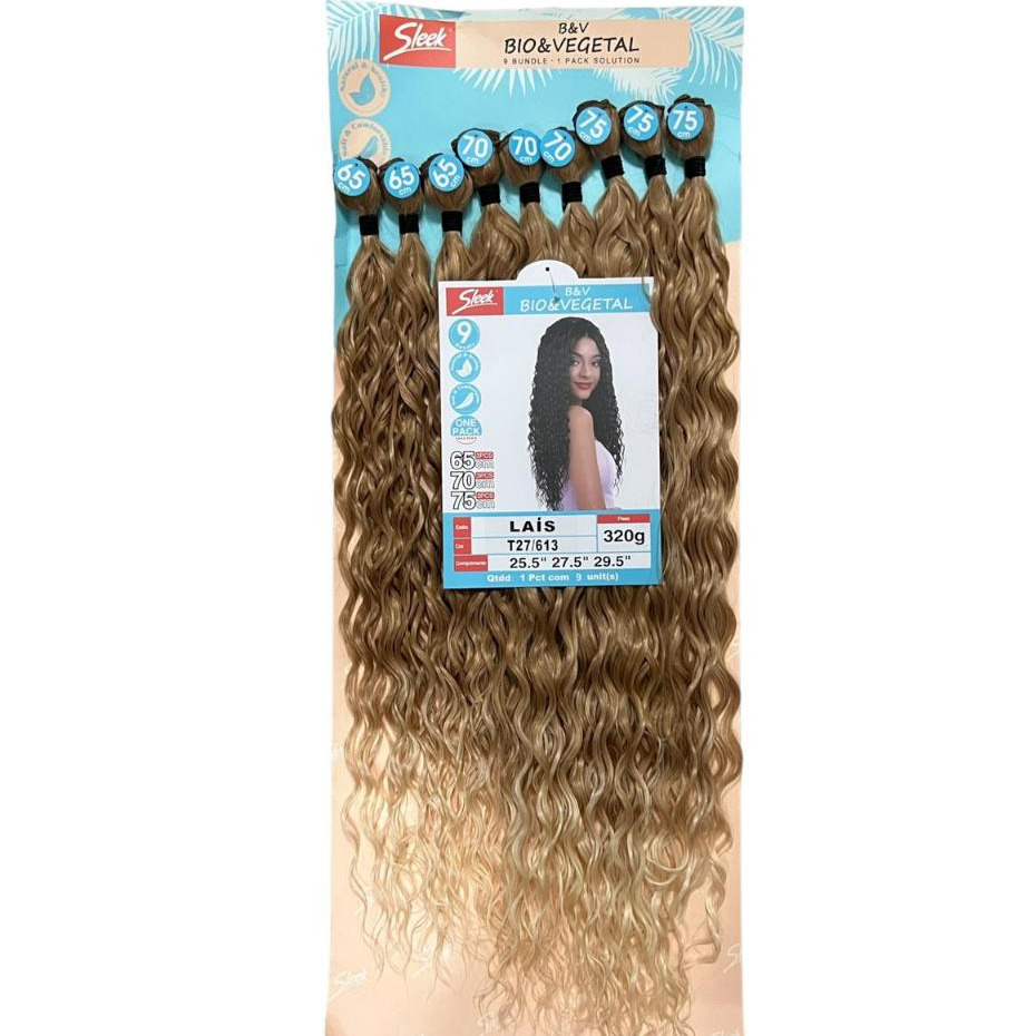 Cabelo Sleek Lais Bio vegetal excelente qualidade 70cm 320g em Oferta na Shopee