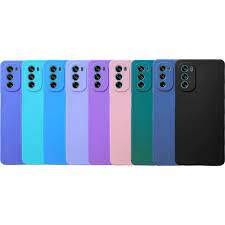 Kit 2X1 Motorola Moto G62 - Capa Silicone Colorida Veludo 3D + Película Frontal em Ceramica 9D