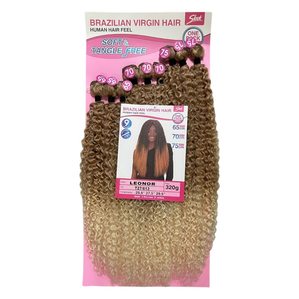 Cabelo Orgânico Bio Fibra Cacheado - Leonor - 320g E 75cm