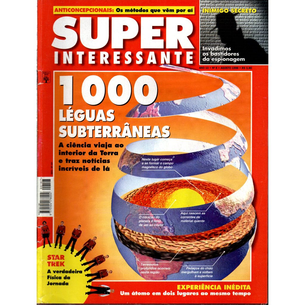 Revista Super Interessante, Ano 10, Nº 08, Agosto De 1996